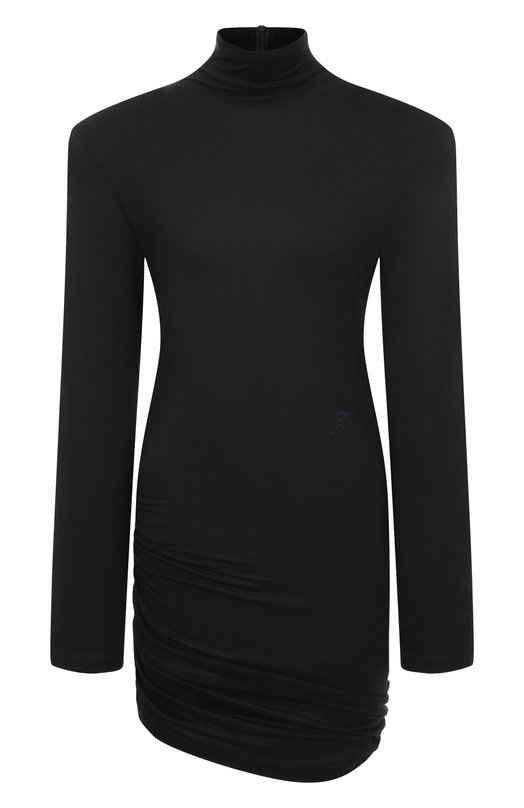 Платье из вискозы и шелка Jacquemus 25HDRW00710AJ0/0234 Чёрный 25HDRW00710AJ0/0234