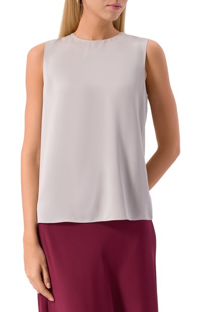 Шелковый топ THEORY, арт. M0102539, фото 3