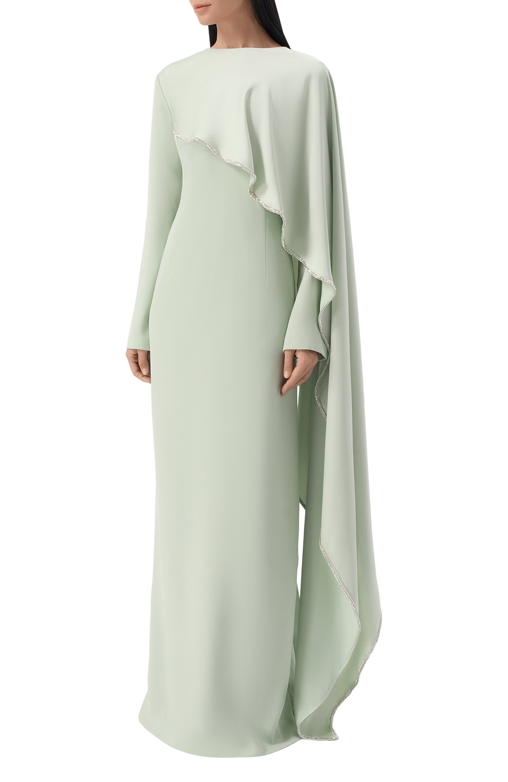 Платье SASHA KIM светло-зеленого цвета по цене 199000 руб., арт. SK-00001762, фото 2 Платье SASHA KIM, арт. SK-00001762, фото 2
