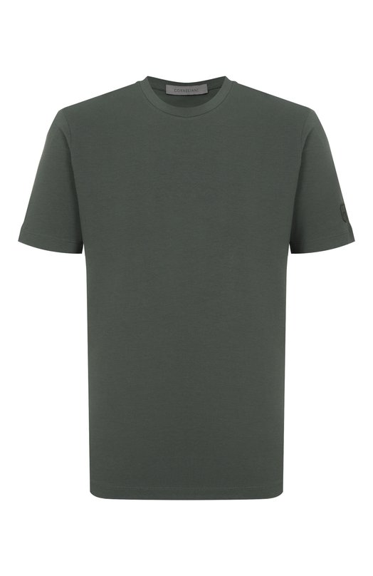 Хлопковая футболка Corneliani 27G586/2725028 Зелёный 27G586/2725028