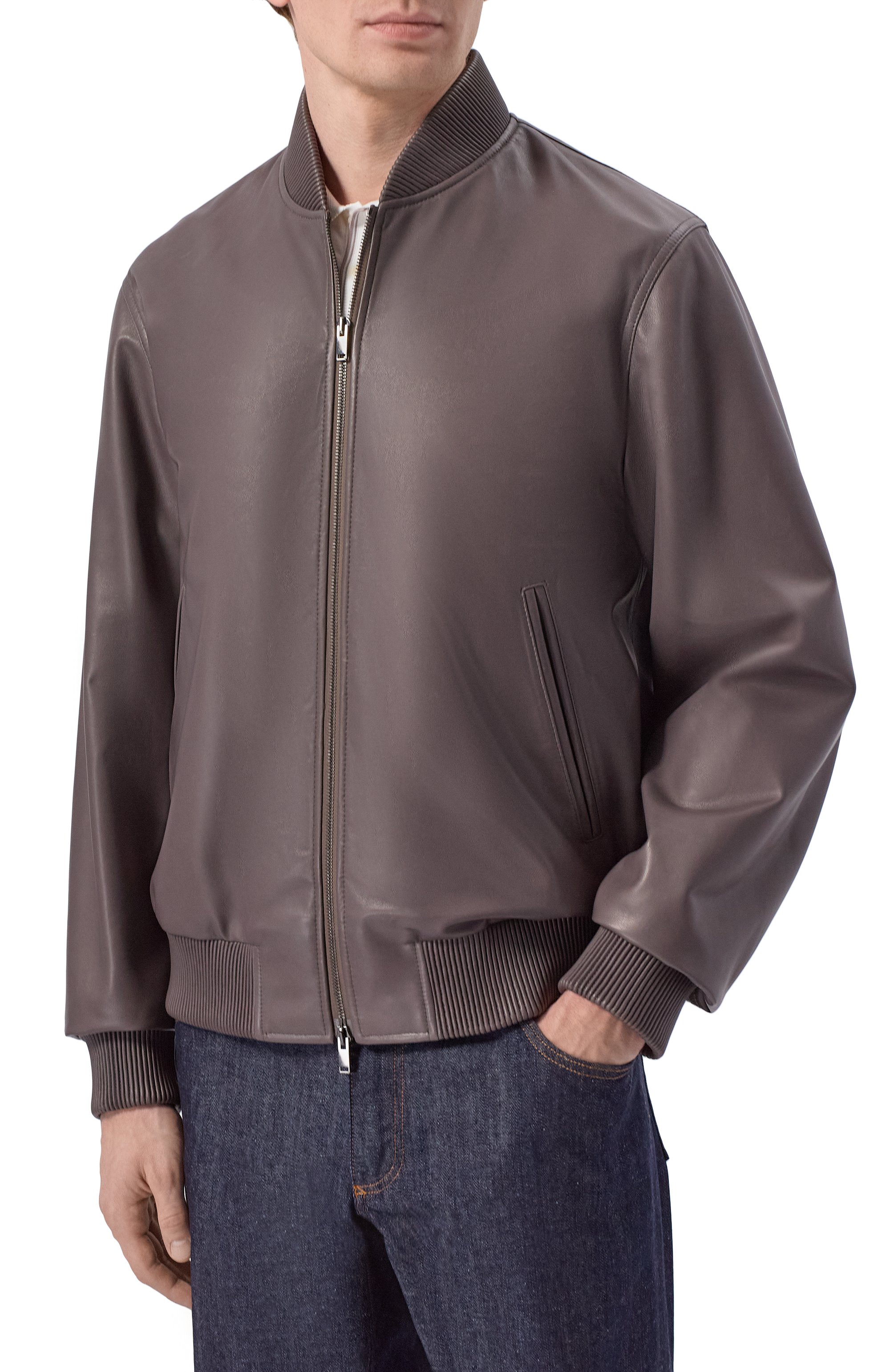 Кожаный бомбер MVST, арт. M25.1PM.0009/CREAM NAPA_001, фото 3