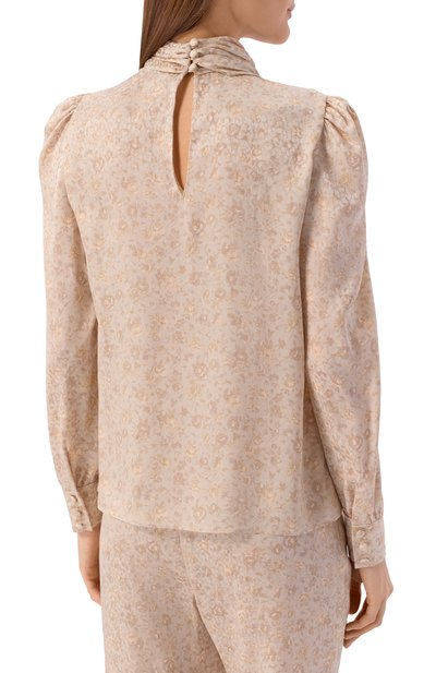 Шелковая блузка ALESSANDRA RICH кремового цвета по цене 185000 руб., арт. FABX4334/F4670, фото 4 Шелковая блузка ALESSANDRA RICH, арт. FABX4334/F4670, фото 4