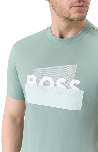 Хлопковая футболка BOSS, арт. 50555799, фото 5
