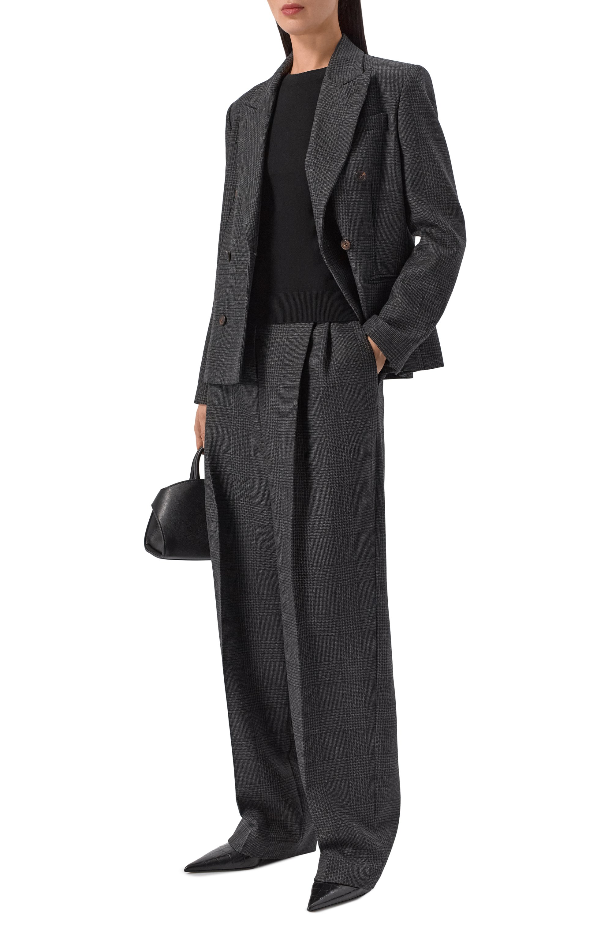 Кашемировый пуловер LORO PIANA черного цвета по цене 139000 руб., арт. FAM9049_001, фото 2 Кашемировый пуловер LORO PIANA, арт. FAM9049_001, фото 2