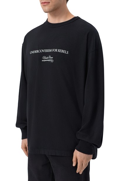 Лонгслив из хлопка и вискозы UNDERCOVER, арт. UP1F4807, фото 3