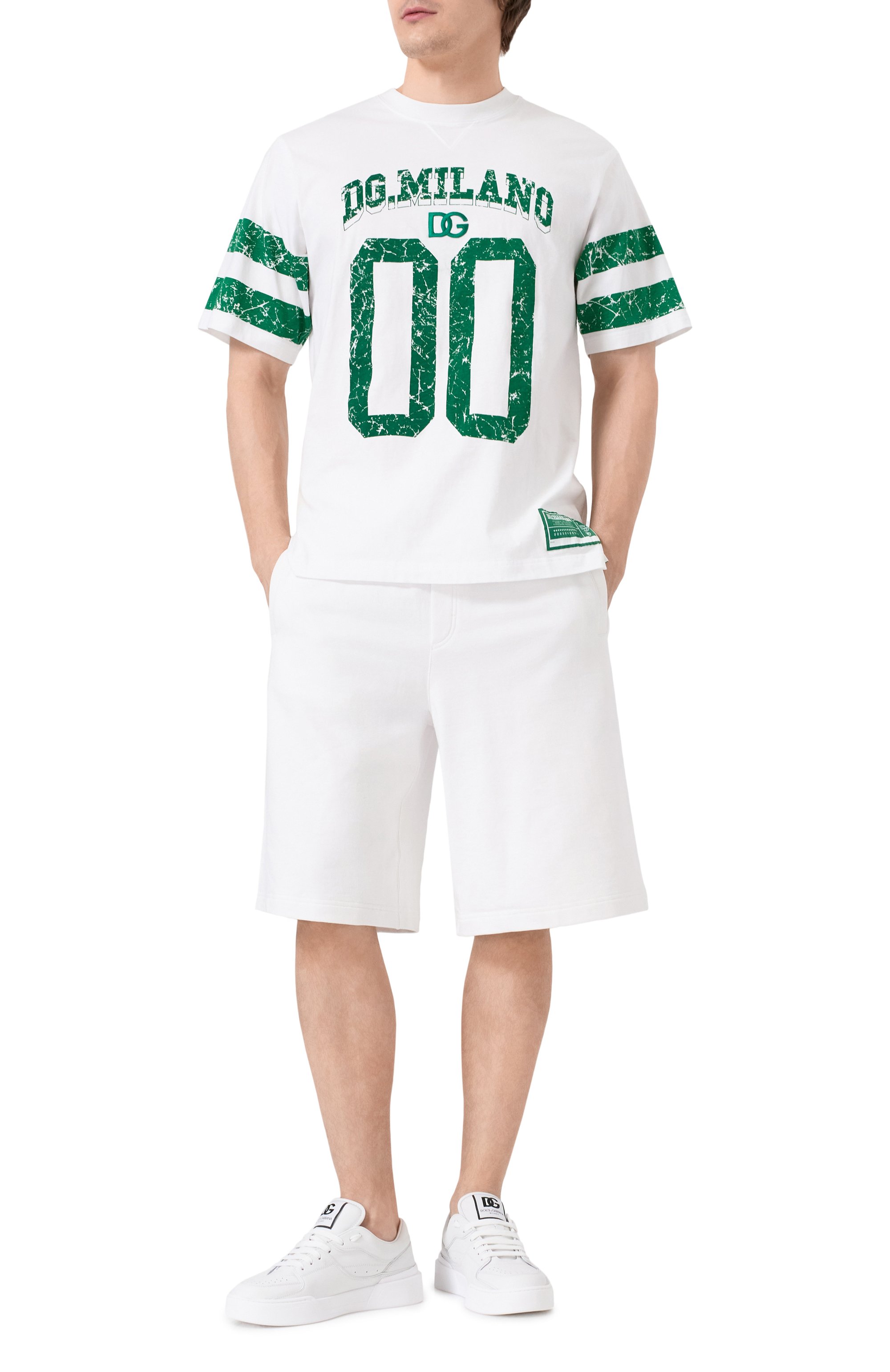 Хлопковая футболка DOLCE & GABBANA, арт. G8RZ2Z/G7NPB, фото 2