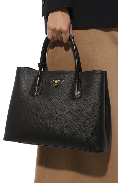 Сумка с отделкой из кожи каймана PRADA, арт. 1BG775-2EVL-F0002-OOO, фото 2