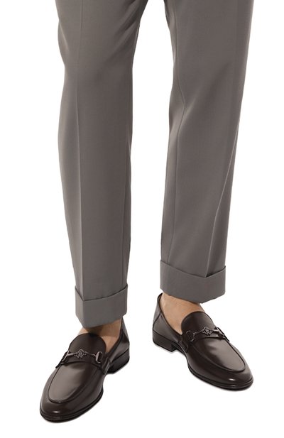 Кожаные лоферы ROBERTO CAVALLI, арт. 18751 B, фото 3