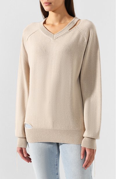 Пуловер из смеси хлопка и шерсти HELMUT LANG, арт. I10HW714, фото 3
