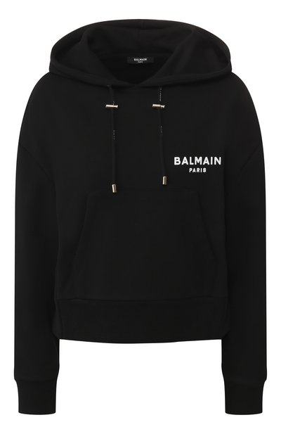 Женский хлопковое худи BALMAIN, арт. TF13792/I383