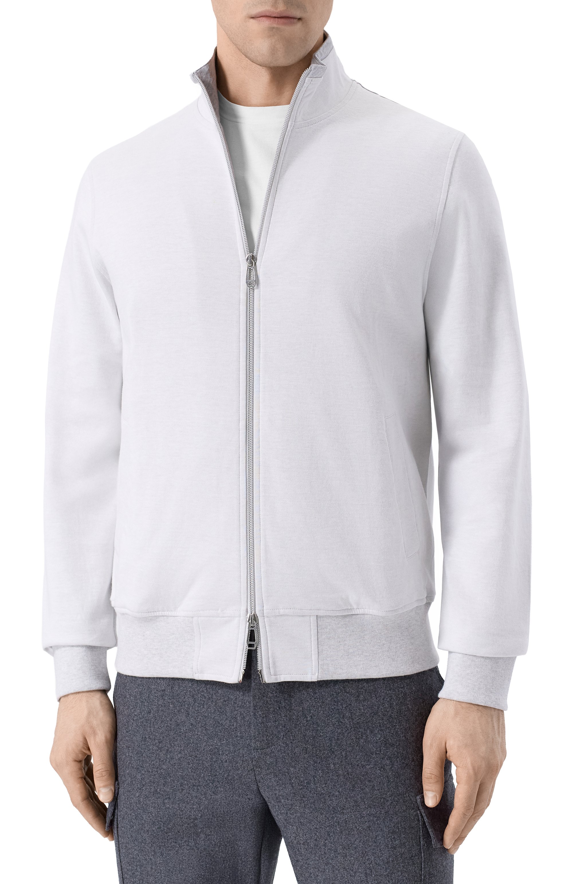 Хлопковая толстовка MVST светло-серого цвета по цене 99450 руб., арт. 16M451/TS00, фото 3 Хлопковая толстовка MVST, арт. 16M451/TS00, фото 3