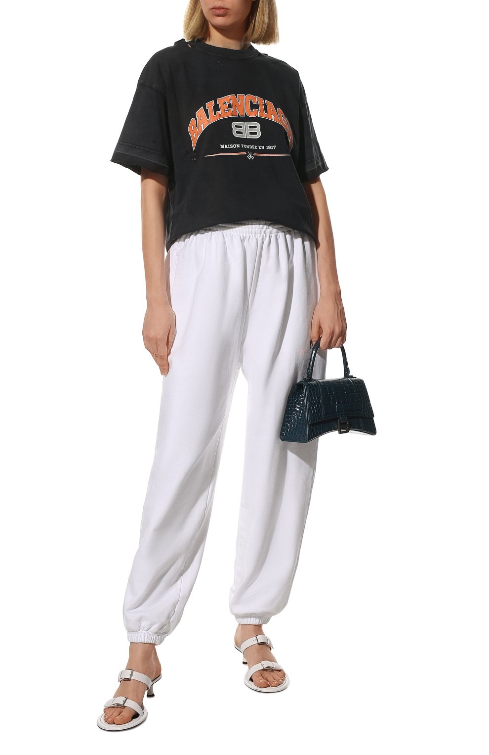 Хлопковая футболка BALENCIAGA, арт. 612965/TLVJ1, фото 2