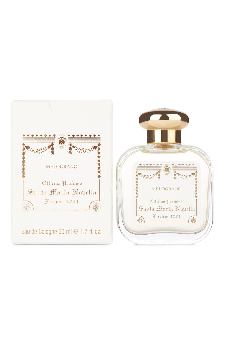 Одеколон melograno (50ml) SANTA MARIA NOVELLA бесцветного цвета, арт. SMN3112702 | Фото 2 (Нос: Не проставлено; Региональные ограничения белый список (Axapta Mercury): Не проставлено; Тип продукта - парфюмерия: Одеколон; Тип аромата: Восточный; Ограничения доставки: flammable)