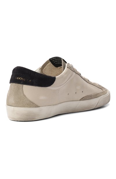 Кожаные кеды super-star GOLDEN GOOSE DELUXE BRAND кремового цвета по цене 72650 руб., арт. GMF00102.F008728, фото 4 Кожаные кеды super-star GOLDEN GOOSE DELUXE BRAND, арт. GMF00102.F008728, фото 4