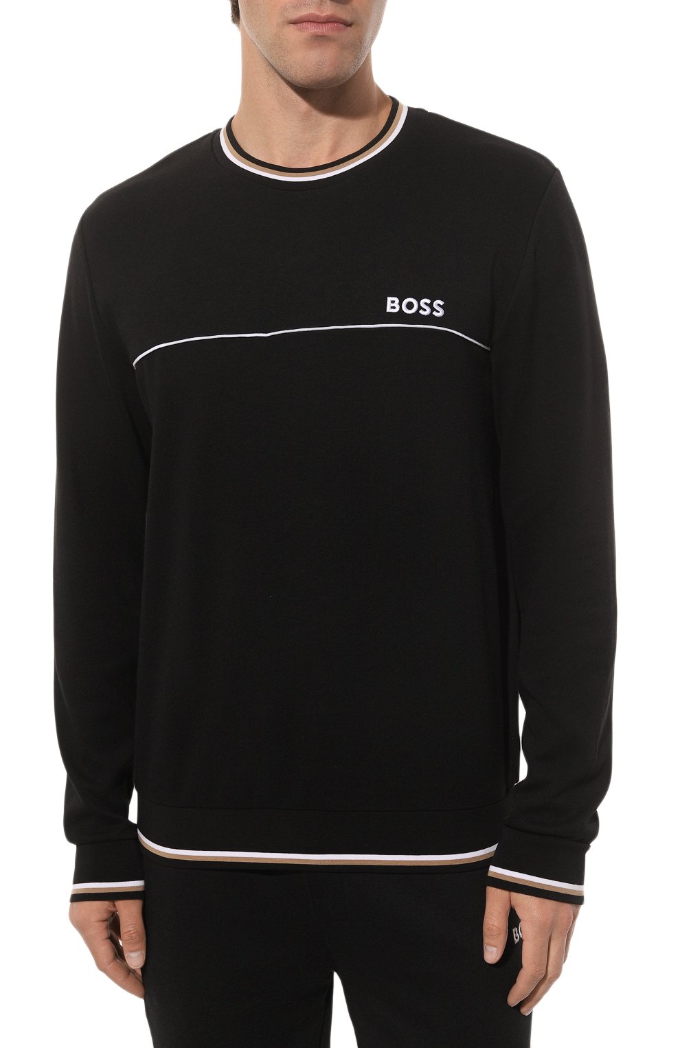 Свитшот BOSS черного цвета по цене 11880 руб., арт. 50480658, фото 3 Свитшот BOSS, арт. 50480658, фото 3