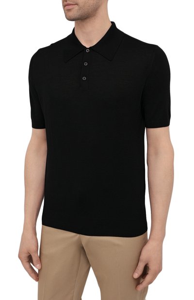 Шерстяное поло PRADA черного цвета по цене 120000 руб., арт. UMA290-C5W-F0002-151, фото 3 Шерстяное поло PRADA, арт. UMA290-C5W-F0002-151, фото 3