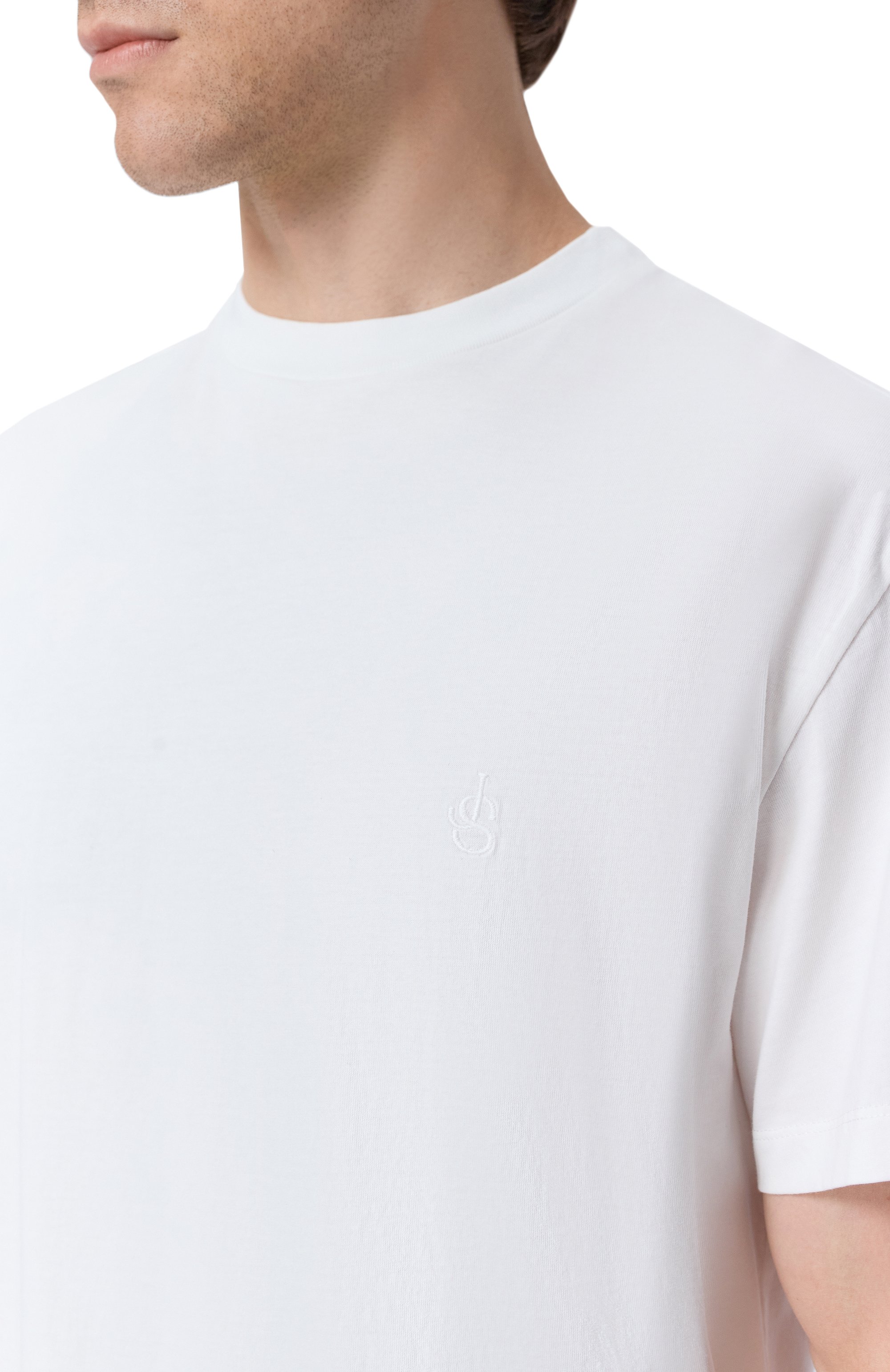 Комплект из трех футболок JIL SANDER белого цвета по цене 55750 руб., арт. J22GC0272/J45048, фото 5 Комплект из трех футболок JIL SANDER, арт. J22GC0272/J45048, фото 5