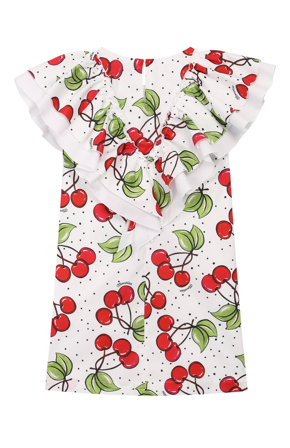 Хлопковое платье MONNALISA разноцветного цвета по цене 16400 руб., арт. 115923, фото 2 Хлопковое платье MONNALISA, арт. 115923, фото 2