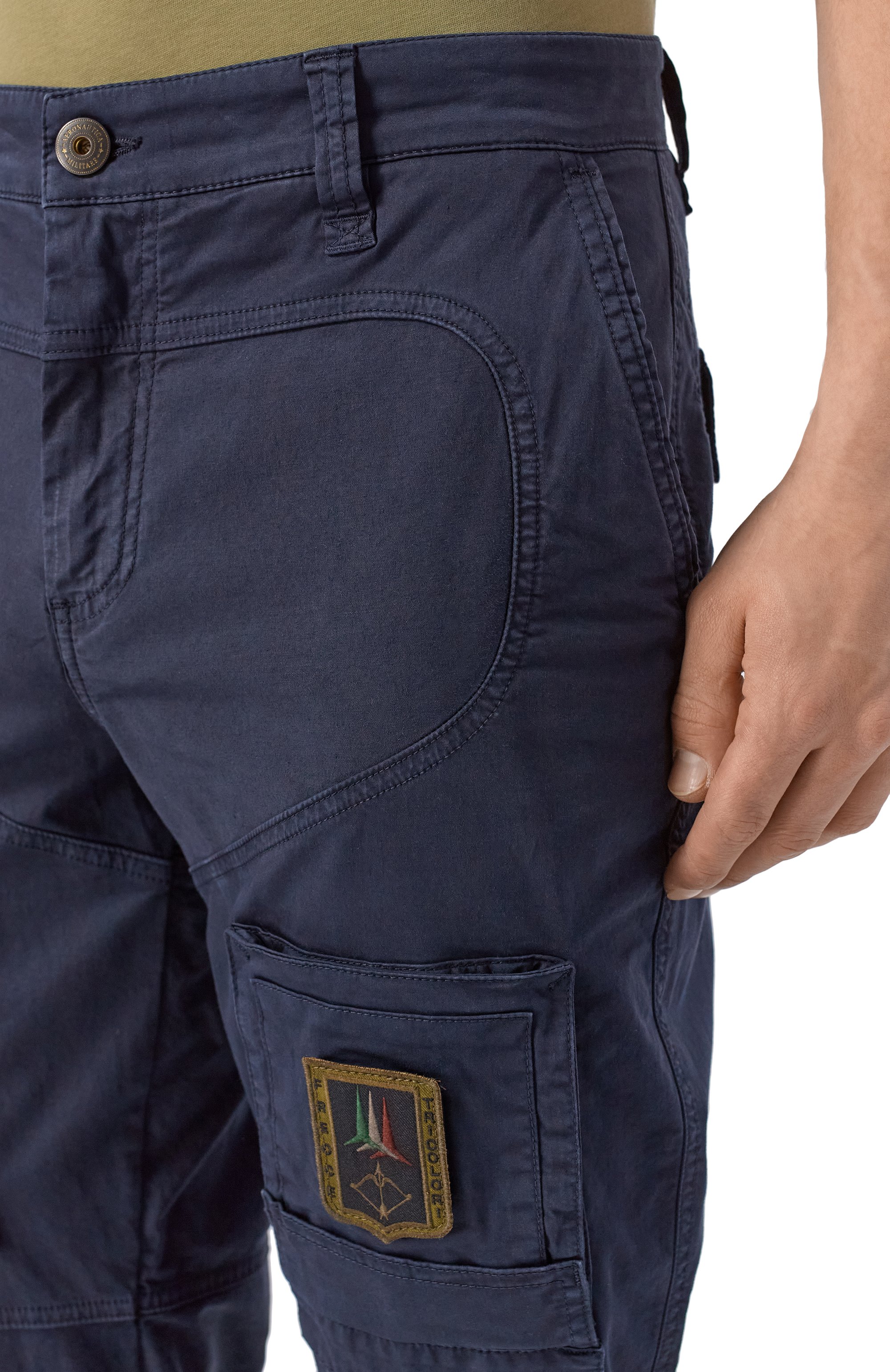 Хлопковые брюки-карго AERONAUTICA MILITARE, арт. PA1387UCT01493, фото 5