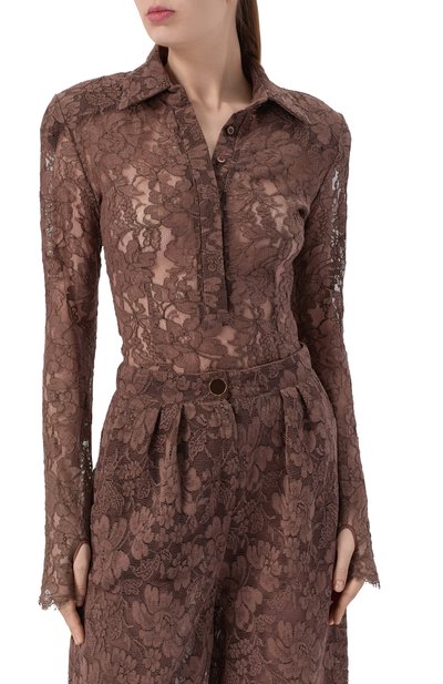 Боди из хлопка и вискозы ROWEN ROSE, арт. T0P_RR112_B, фото 3