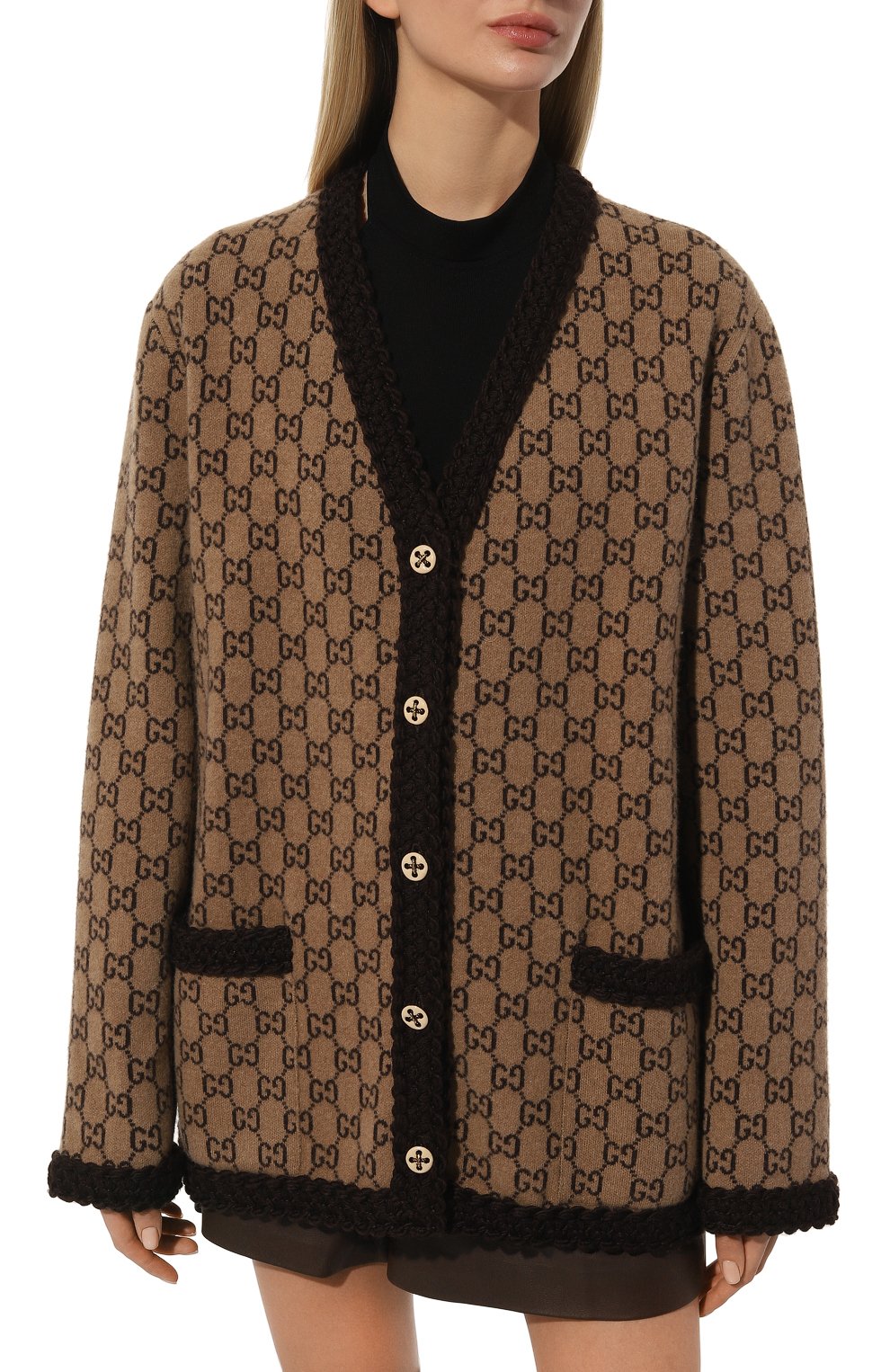 Шерстяной кардиган GUCCI, арт. 644570 XKBN1, фото 3