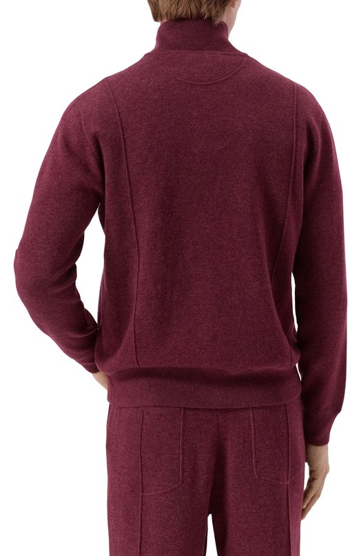 Кашемировый кардиган Brunello Cucinelli M2219206G Бордовый  M2219206G Фото 4