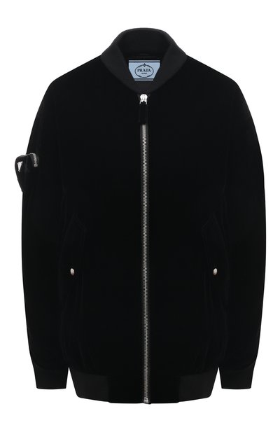 Женский бомбер из вискозы PRADA, арт. 29Y989-1XJX-F0002-212