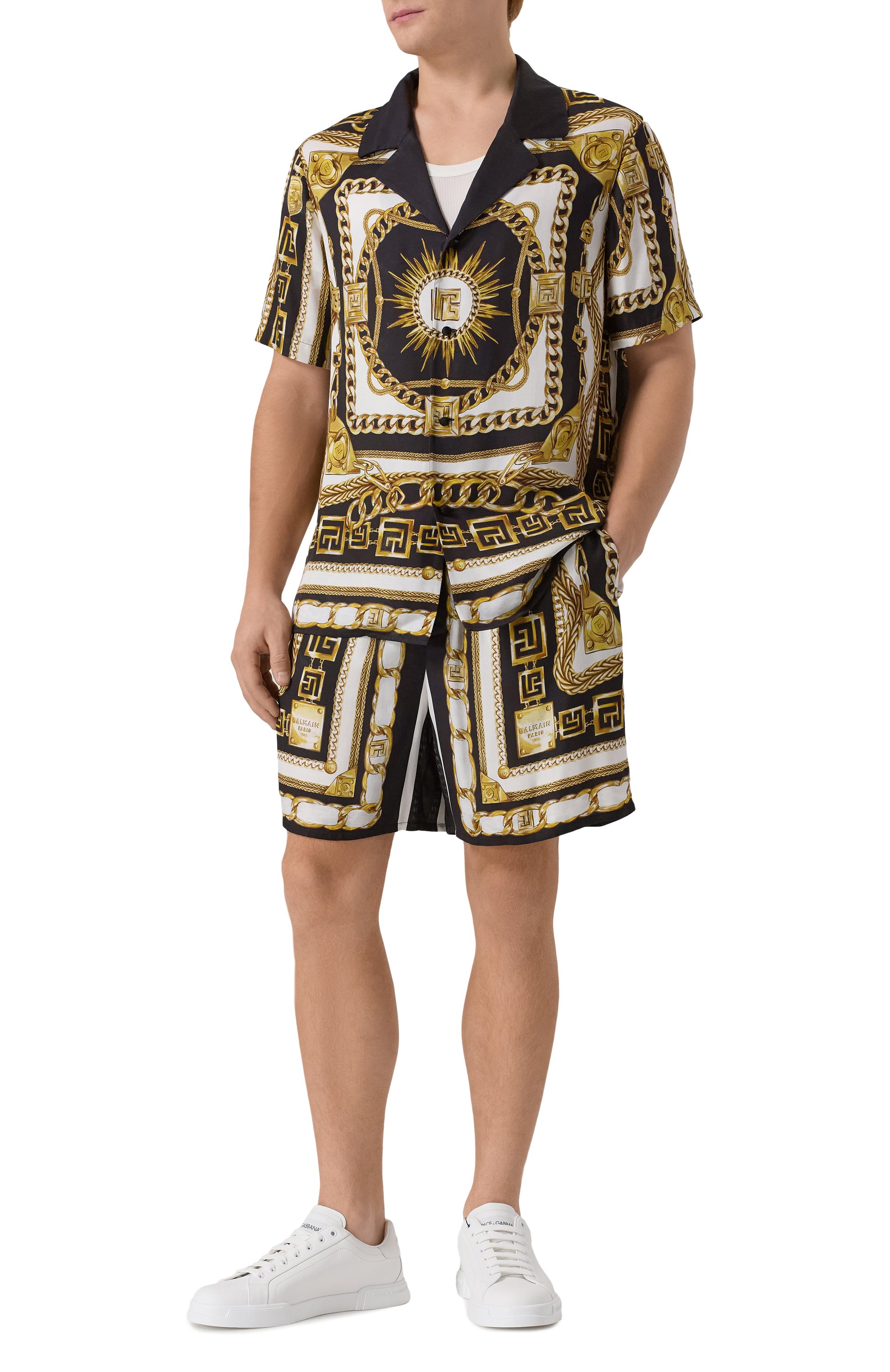 Шорты из вискозы BALMAIN, арт. FH1PA145/VI41, фото 2