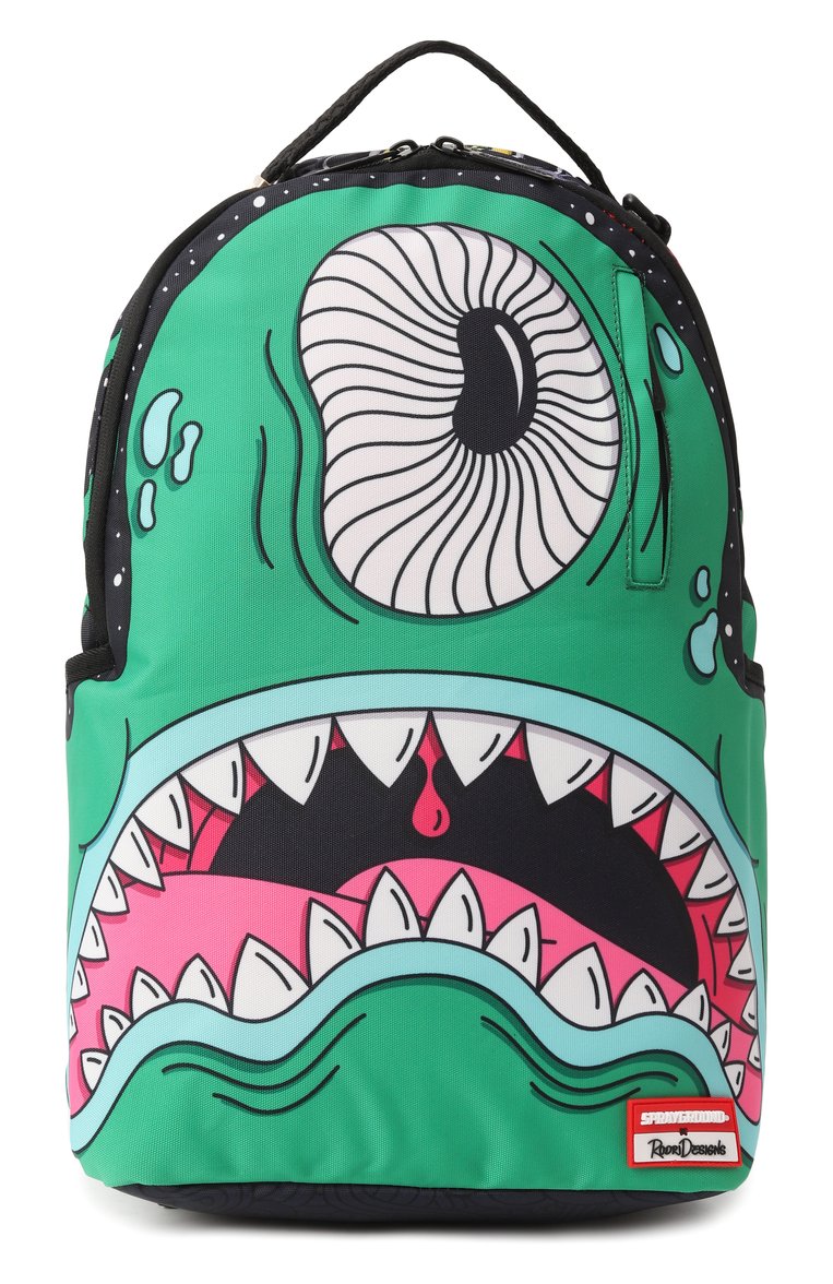 Детская рюкзак SPRAYGROUND зеленого цвета, арт. 910B6928NSZ | Фото 1 (Материал: Текстиль; Нос: Не проставлено)
