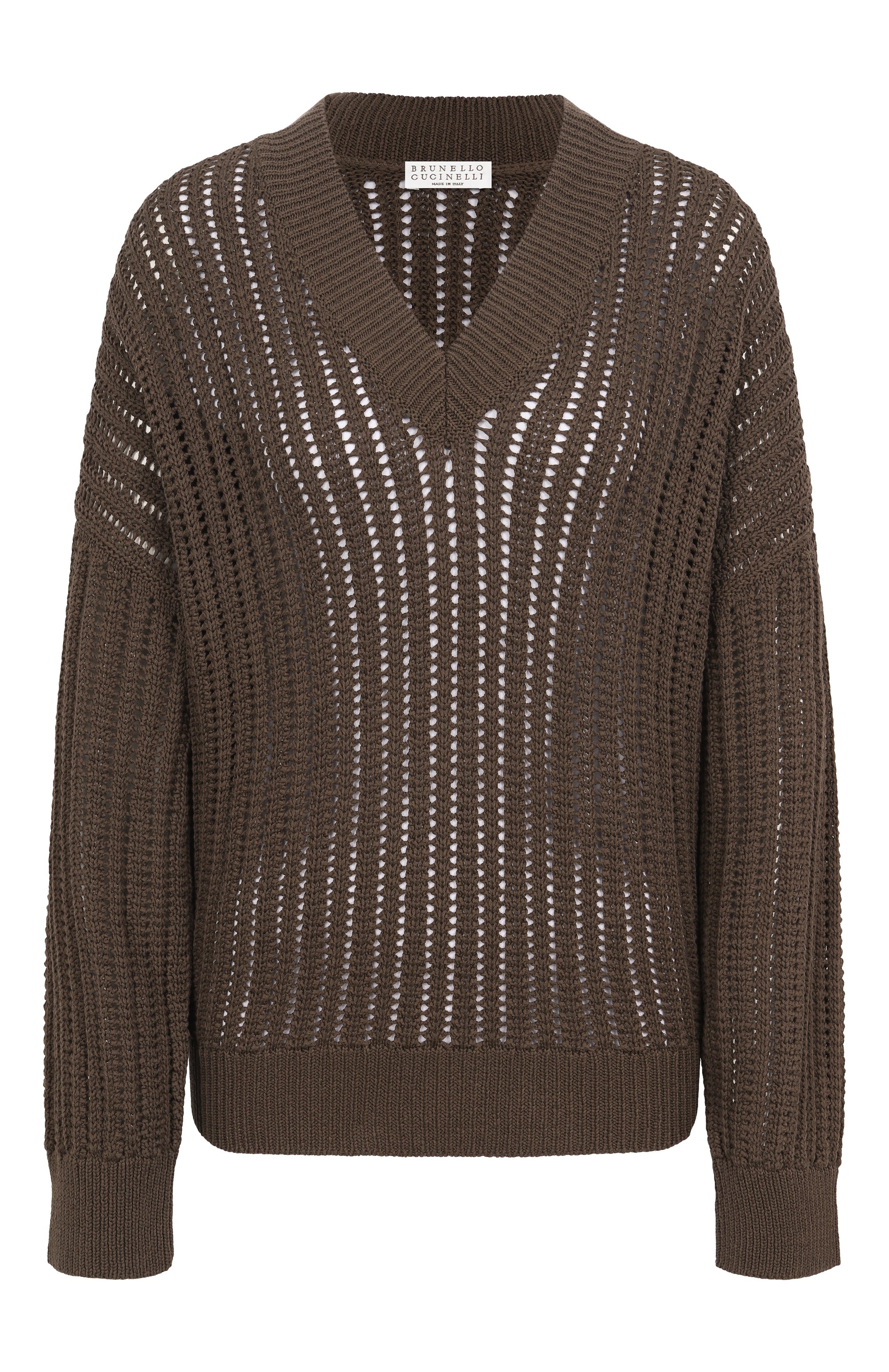 Хлопковый свитер BRUNELLO CUCINELLI, арт. MSB581812, фото 1