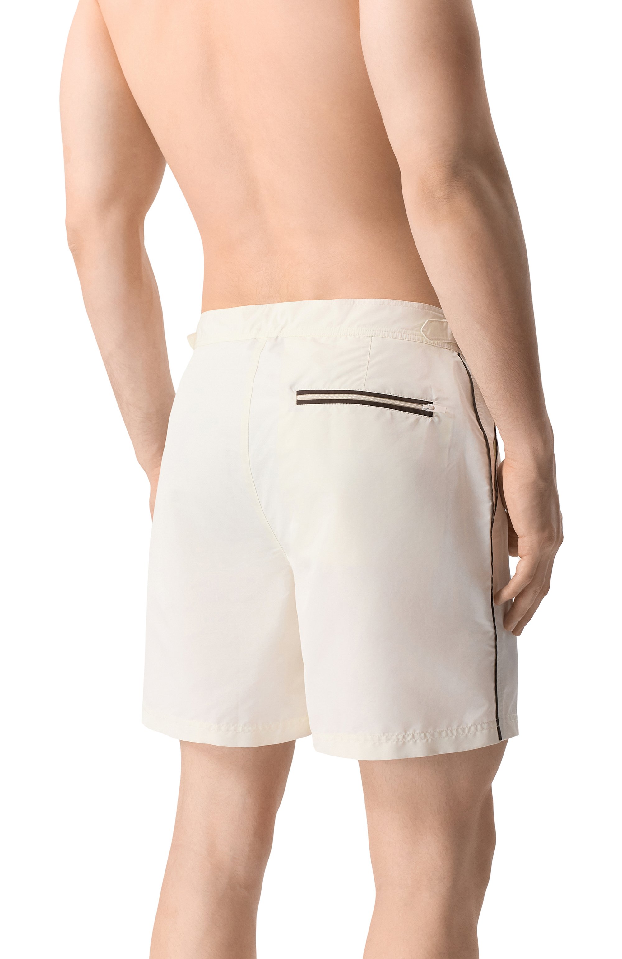 Плавки-шорты BRUNELLO CUCINELLI белого цвета по цене 61550 руб., арт. MW817045, фото 3 Плавки-шорты BRUNELLO CUCINELLI, арт. MW817045, фото 3