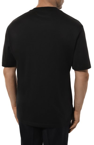 Футболка из шелка и хлопка BRUNELLO CUCINELLI, арт. MH8361308W, фото 4