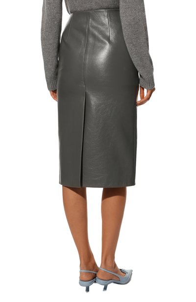Кожаная юбка PRADA, арт. 51812-1ZFE-F0K44, фото 4