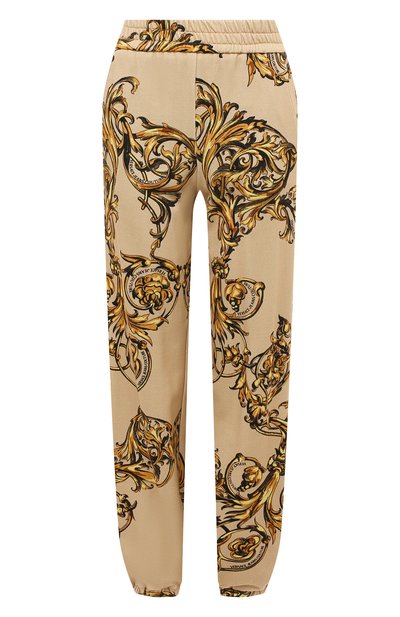 Женские хлопковые джоггеры VERSACE JEANS COUTURE, арт. 72HAA320-72DP320 FELPA PRINT GARLAND 712+948/FS019