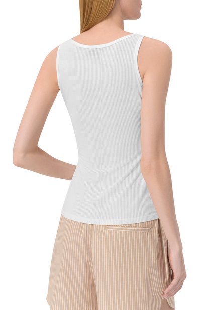 Майка из лиоцелла BOSS белого цвета по цене 9560 руб., арт. 50537597, фото 4 Майка из лиоцелла BOSS, арт. 50537597, фото 4