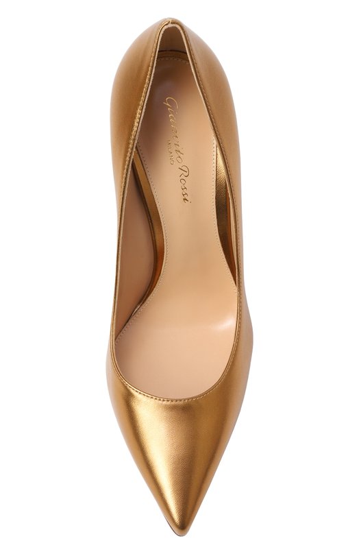 Кожаные туфли Gianvito 105 Gianvito Rossi G28470.15RIC.NPSBR0Z Золотой  G28470.15RIC.NPSBR0Z Фото 6