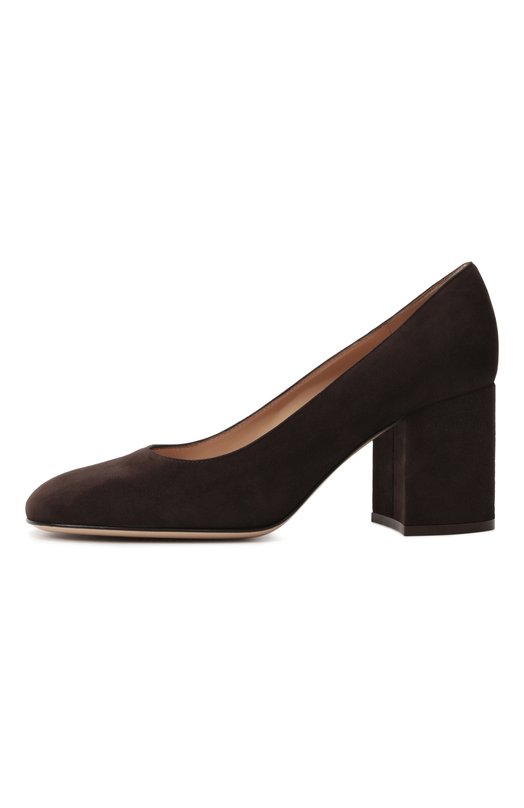 Замшевые туфли Joelle 70 Gianvito Rossi G22343.70RIC.CAMM0KA Коричневый  G22343.70RIC.CAMM0KA Фото 4