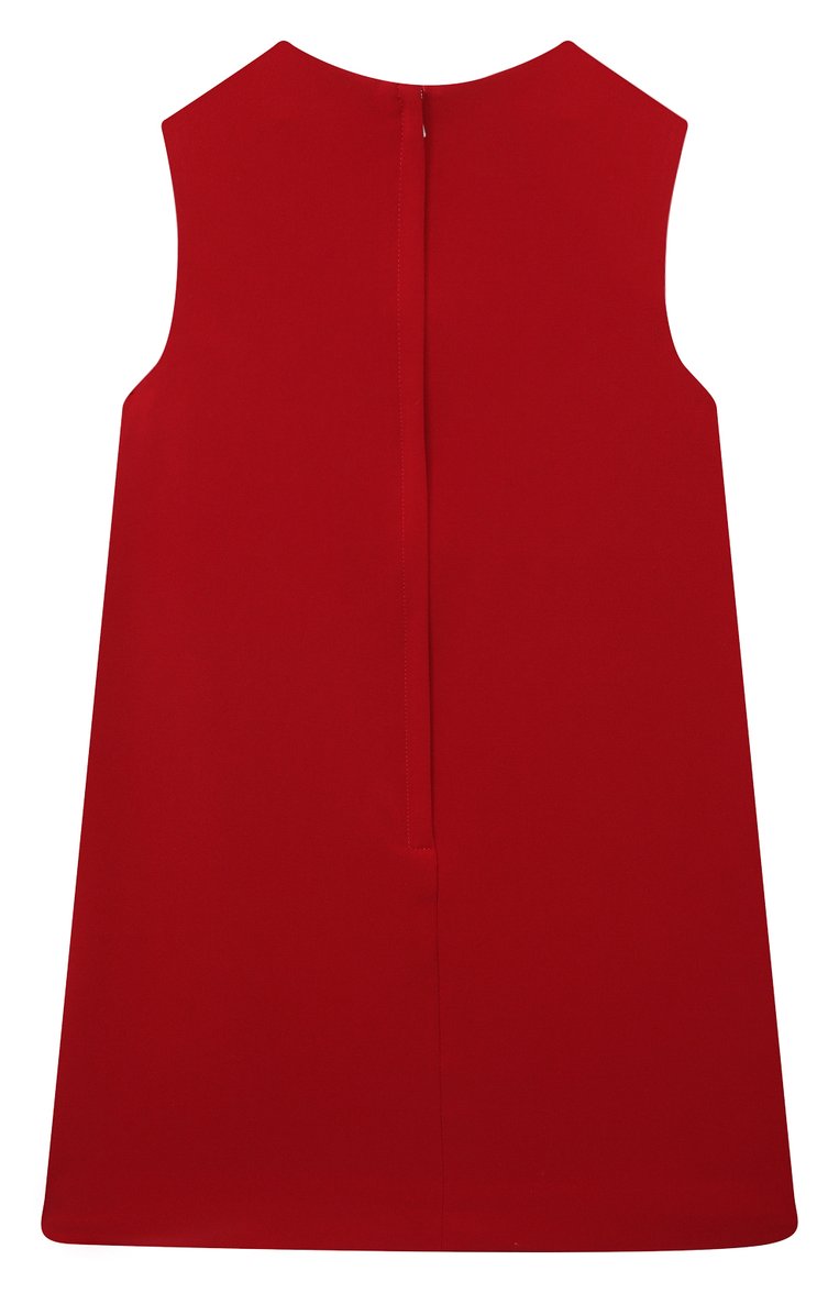 Детское платье DOLCE & GABBANA красного цвета, арт. L53DP3/G7K7J/8-14 | Фото 2 (Материал в�нешний: Синтетический материал; Материал подклада: Шелк; Стили: Классический; Рукава: Без рукавов; Автоматизация ТО: Проставлено; Автоматизация состава: Проставлено)