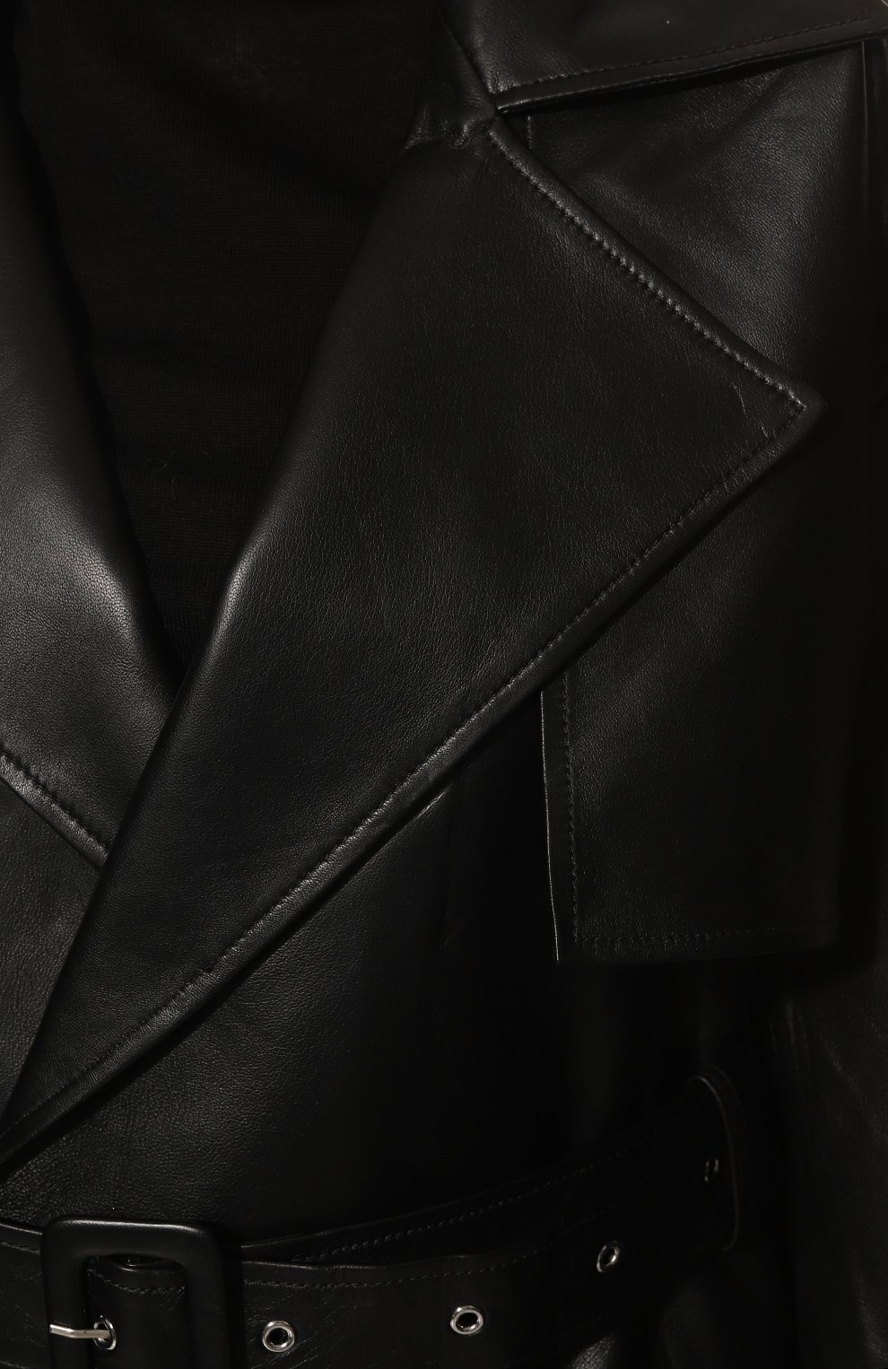 Кожаная куртка ADDICTED, арт. CROPPED TRENCH style 6.BLACK, фото 5