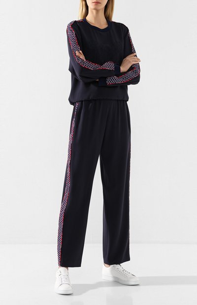 Брюки KENZO темно-синего цвета по цене 46100 руб., арт. FA52PA1315AC, фото 2 Брюки KENZO, арт. FA52PA1315AC, фото 2