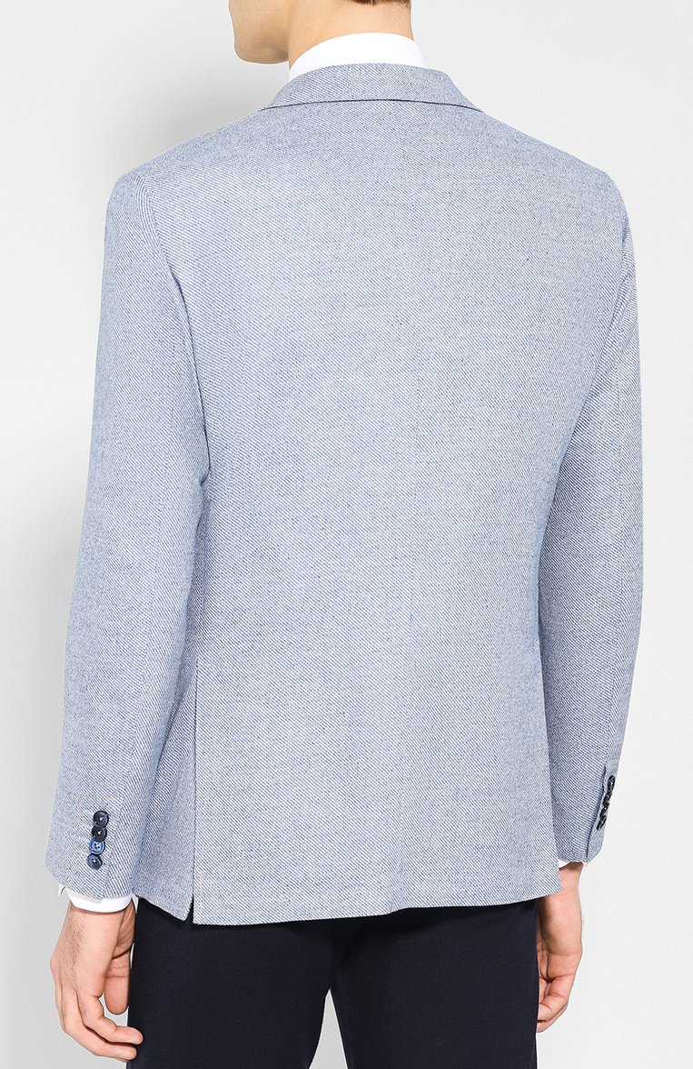 Пиджак из смеси шерсти и шелка ZILLI, арт. MNQ-SG22-2--46612/0001, фото 4