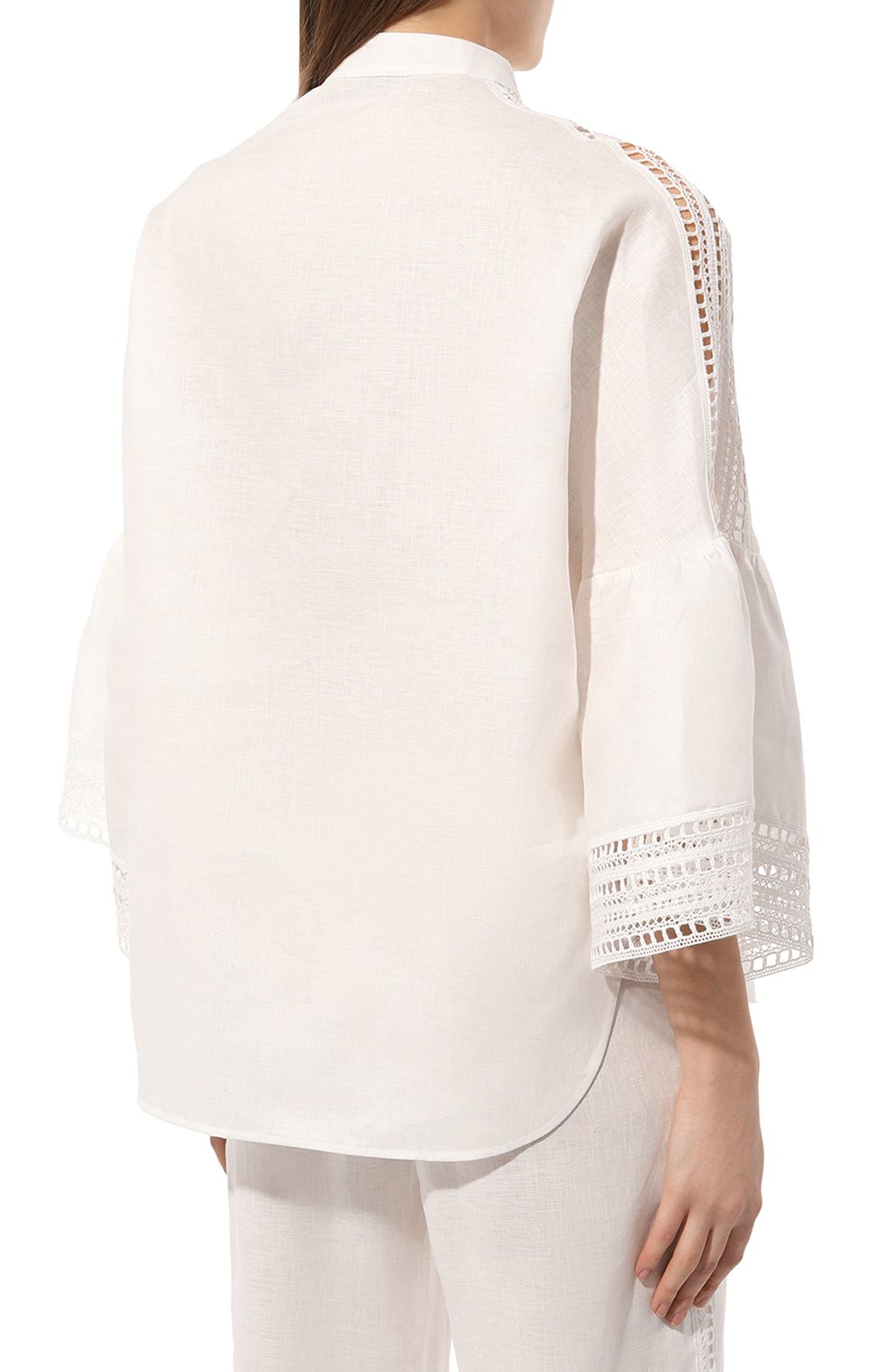 Льняная рубашка ERMANNO SCERVINO, арт. D444K304HJC, фото 4