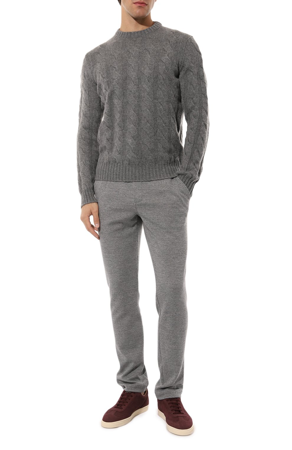 Кашемировый свитер STEFANO RICCI серого цвета по цене 247500 руб., арт. K606274G01/F23406, фото 2 Кашемировый свитер STEFANO RICCI, арт. K606274G01/F23406, фото 2