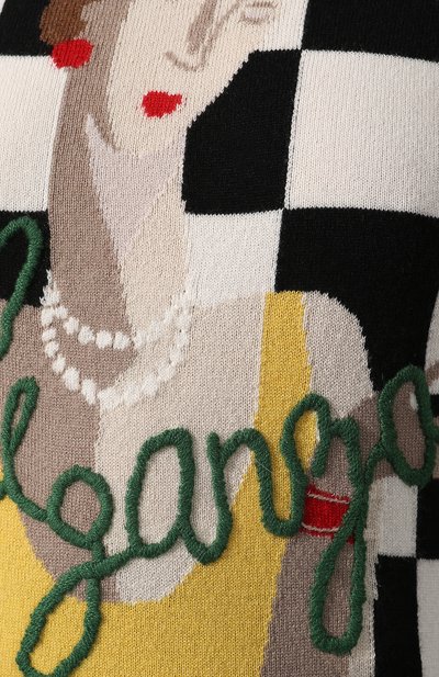 Кашемировый свитер DOLCE & GABBANA разноцветного цвета по цене 212500 руб., арт. FX599T/JAMJ3, фото 5 Кашемировый свитер DOLCE & GABBANA, арт. FX599T/JAMJ3, фото 5