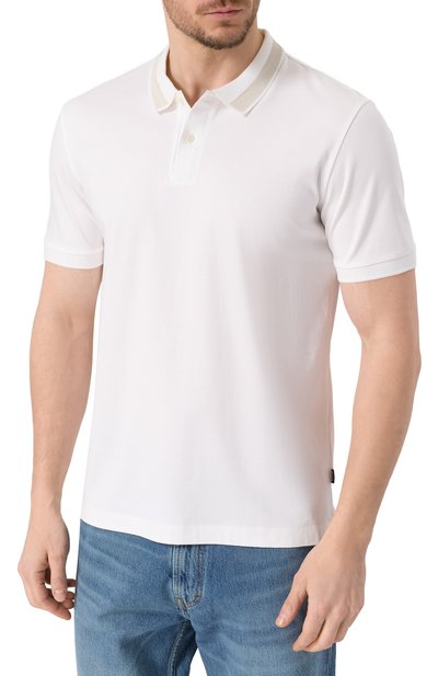 Хлопковое поло BOSS, арт. 50531791, фото 3