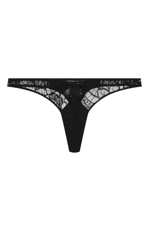 Трусы-стринги из вискозы и хлопка Kiki De Montparnasse PN241 Чёрный PN241