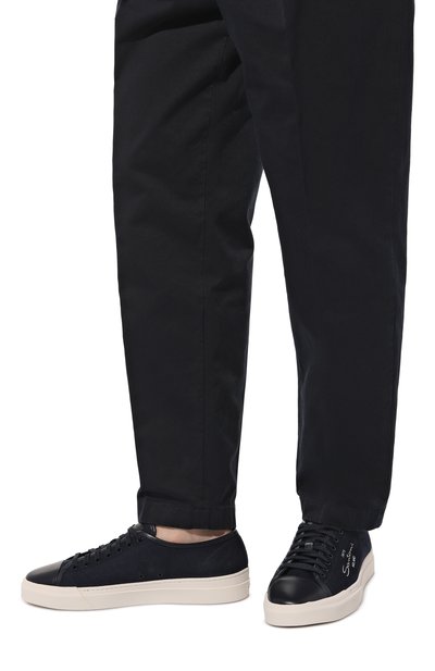 Замшевые кеды gloria SANTONI, арт. MBGT21855PNNTS06U59, фото 3