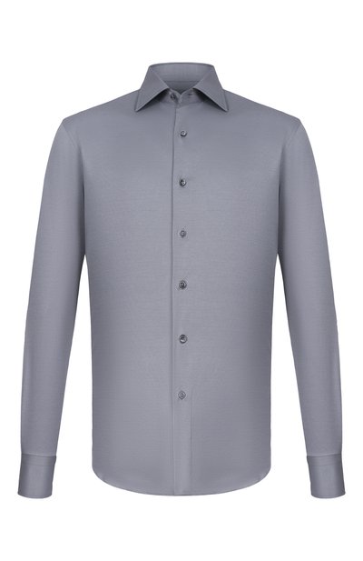 Мужская хлопковая рубашка MVST, арт. SLIM/GABRIELLE/R0UND/1628-JERSEY (INTERL0CK)