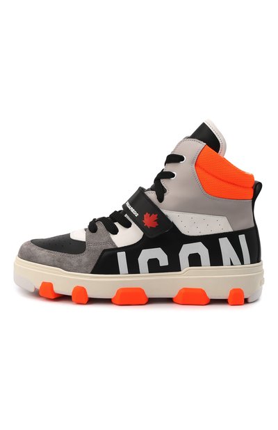 Кожаные кеды basket DSQUARED2, арт. SNM0182 01504323, фото 4