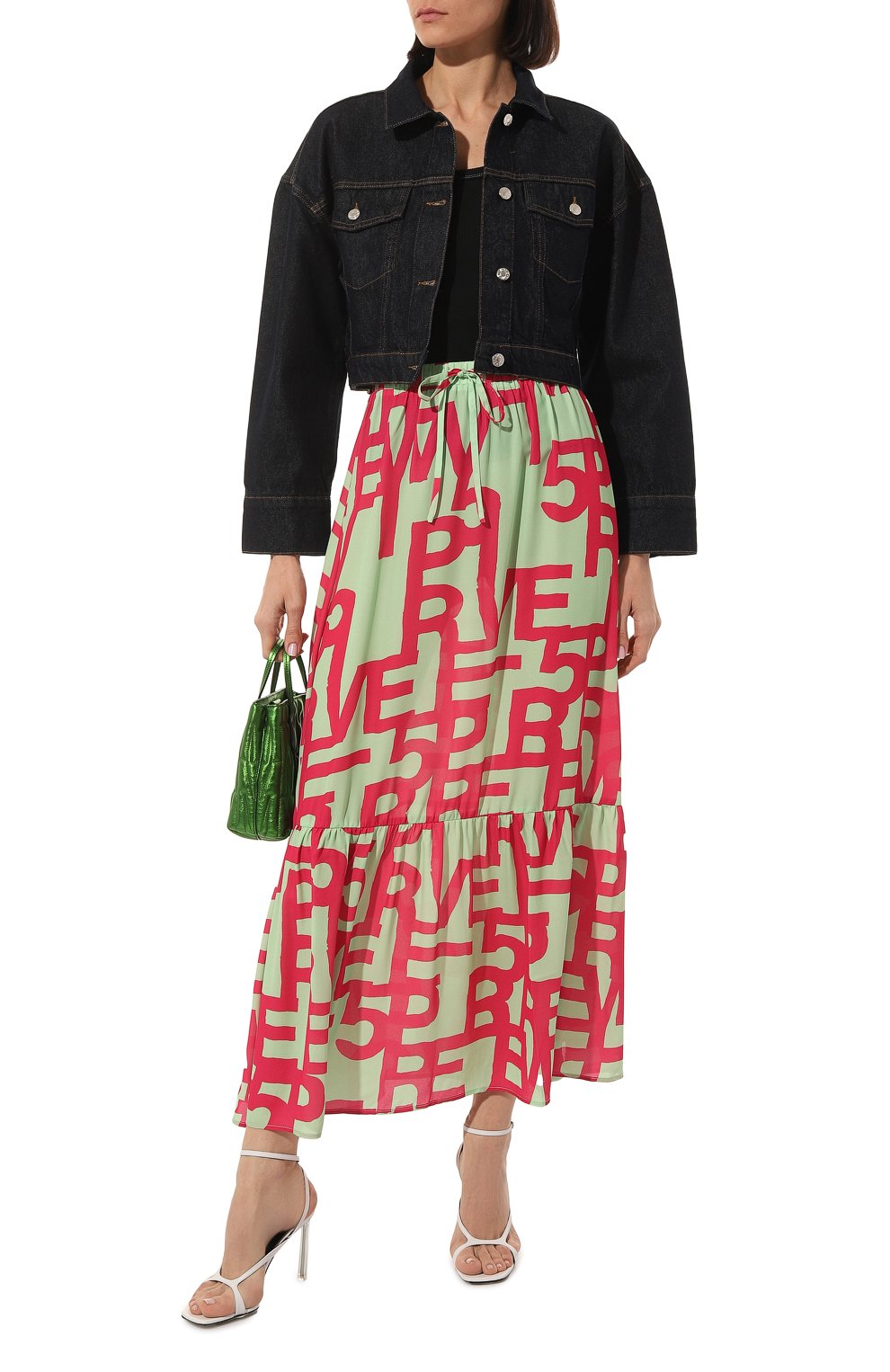 Юбка из вискозы 5PREVIEW разноцветного цвета по цене 18200 руб., арт. 5PWSP23035, фото 2 Юбка из вискозы 5PREVIEW, арт. 5PWSP23035, фото 2